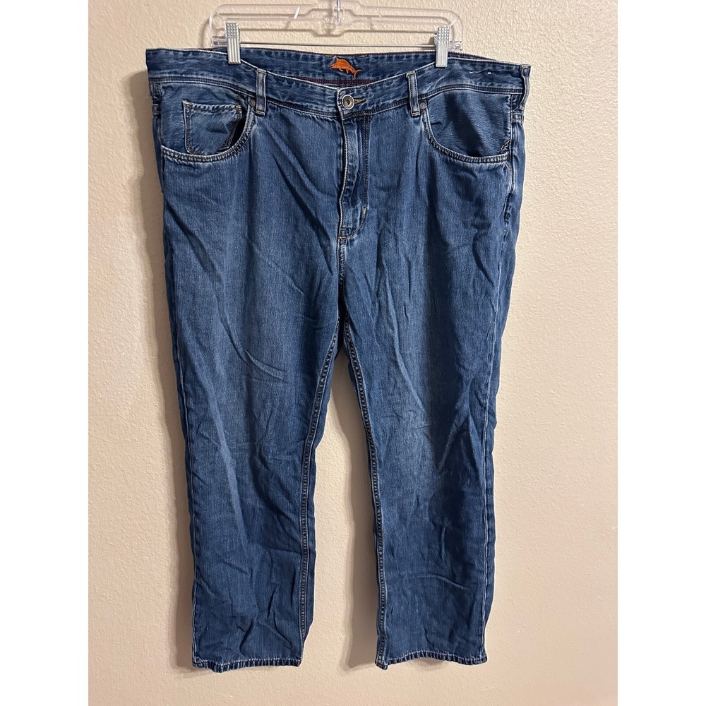 Tommy Bahama Relaxed Fit Jeans Comfort Waist Denim Pants‎ Blue Size 42